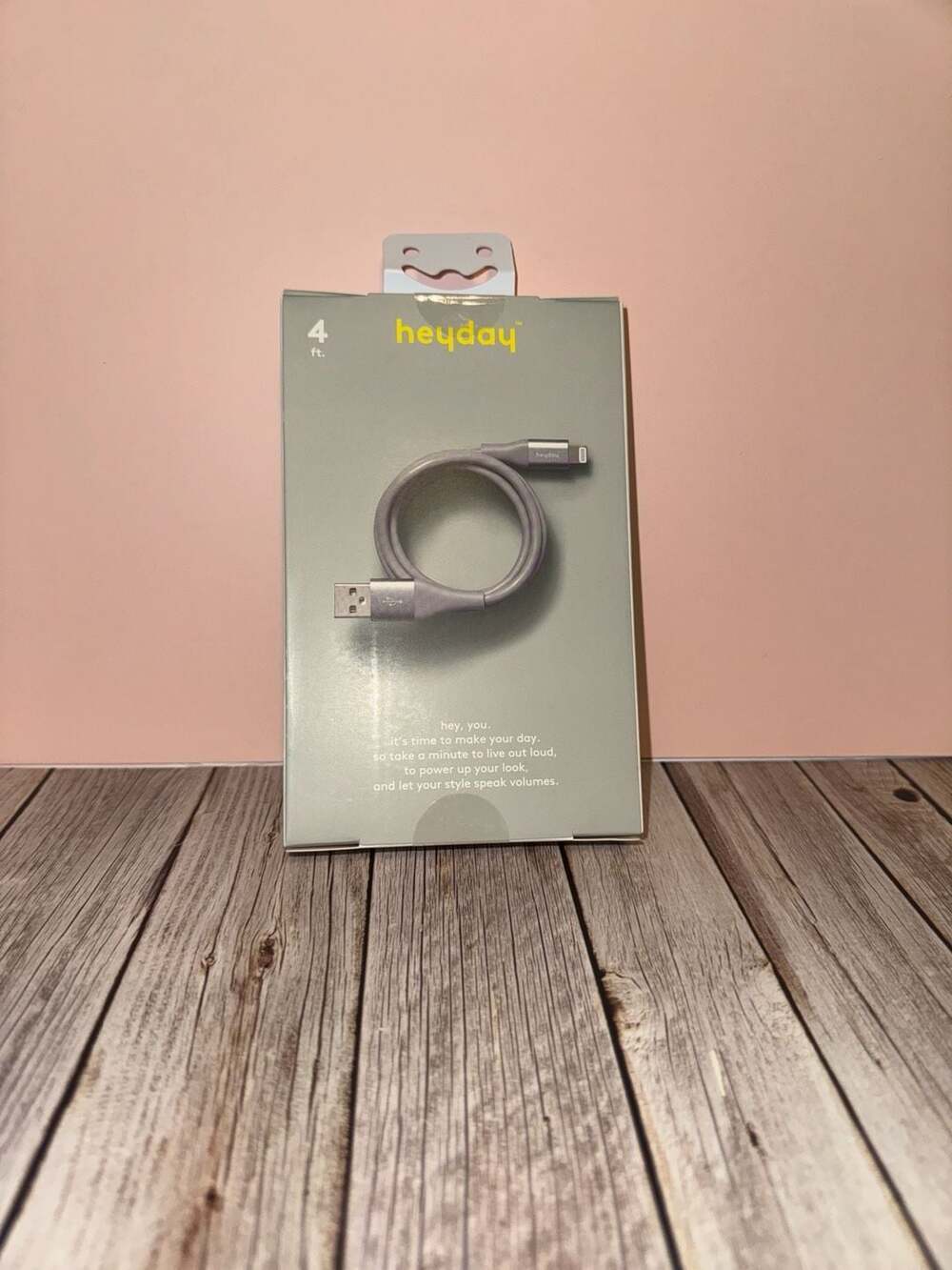 heyday 4ft Lightning to USB-A Charging Cable for iPhone & iPad - Gray